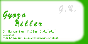 gyozo miller business card